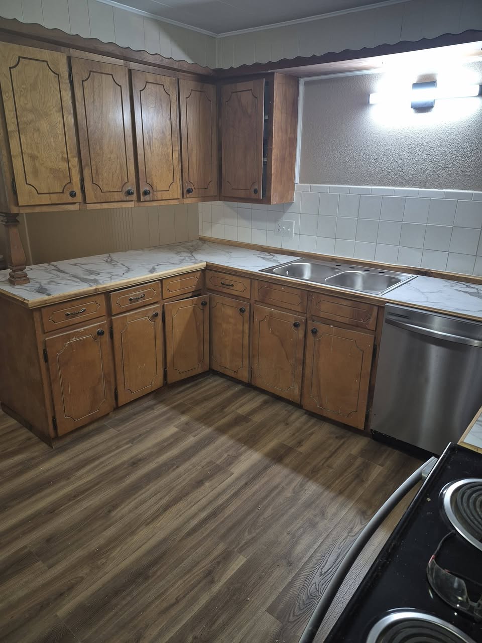 Wider second view across the remodeled kitchen